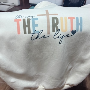 The Way the Truth the Life Svg Png, Jesus Svg, Boho Christian Quote Png