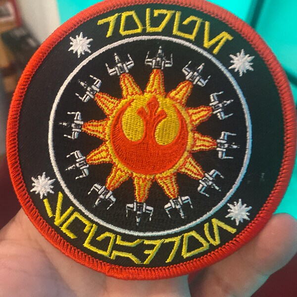 Star Wars X-wing Rogue Squadron classic 4 Patch in Aurebesh Rogue One Star Wars X-wing Rogue Squadron classic 4 Patch in Aurebesh Rogue One