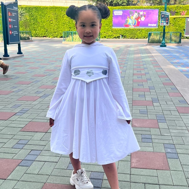 Inspired Leia, Galaxy Princess, Star War Princess Dress White or Green  Option Costume - Etsy