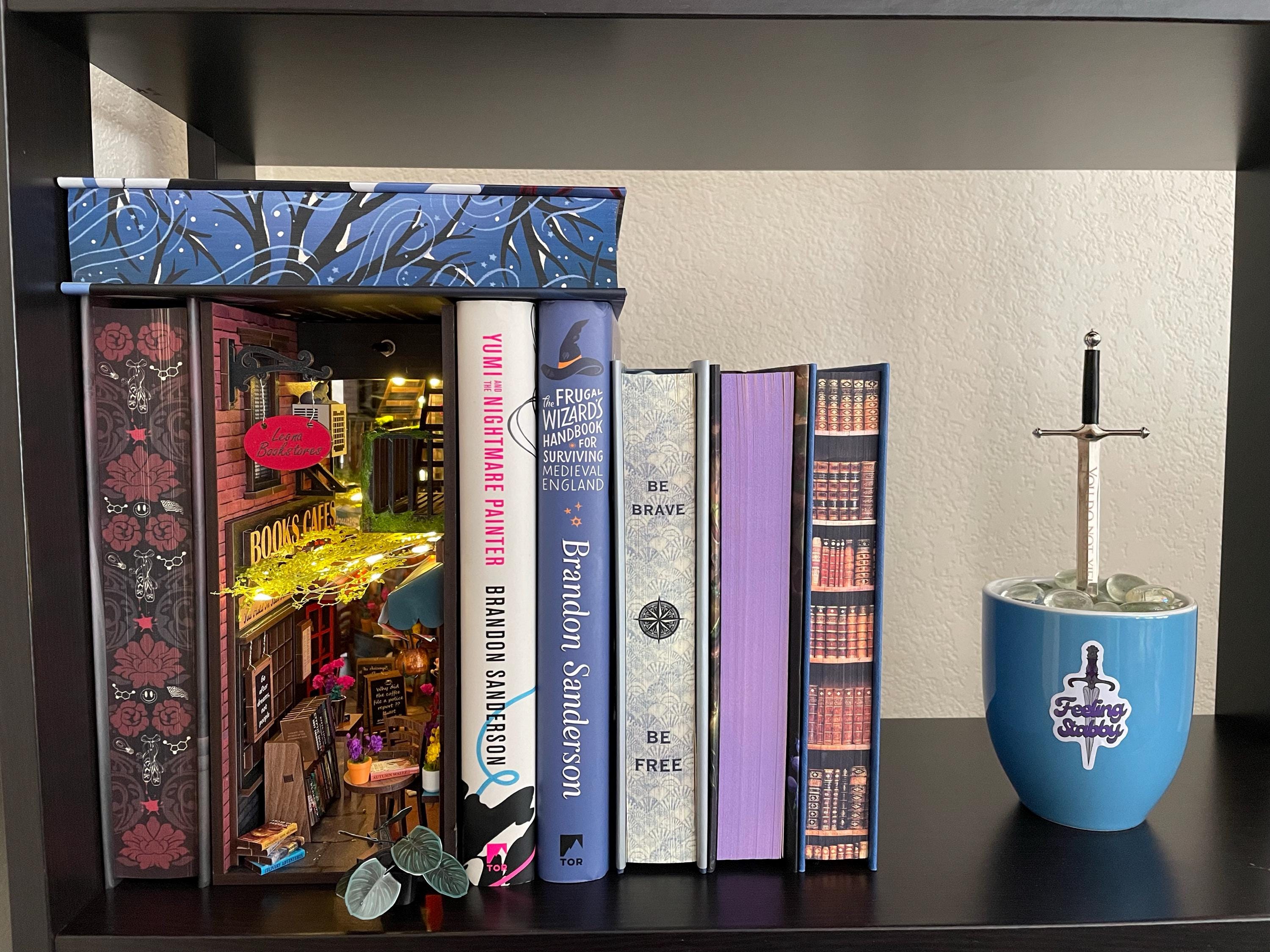 Dreamy MiniAlley Book Nook - Cozy Magical Reading - Booknook DIY kit Assembled