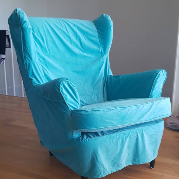 Strandmon Cover, Ikea Strandmon Wing Chair Cover, Strandmon Slipcover ...