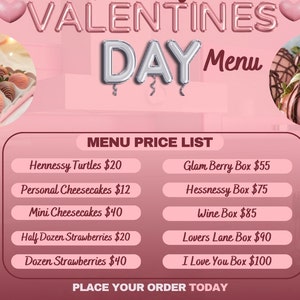 Editable Menu Template Caribbean Restaurant E-menu Printable Menu Food ...