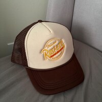 RUSTEZE Custom Trucker Adjustable Cap Disney Cars Hat Red Hat Lightning ...