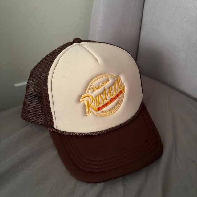 RUSTEZE Custom Trucker Adjustable Cap Disney Cars Hat| Red Hat
