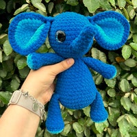 Anne the No Sew Elephant Crochet Pattern / Amigurumi Plushie PDF File ...
