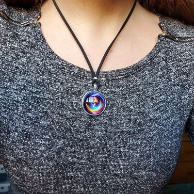 Chakra Art Necklace, Reiki Energy Pendant Necklace chakra Swirl - Etsy