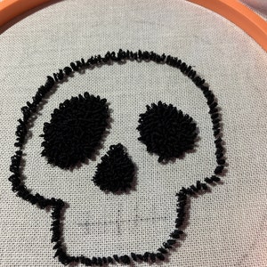 Evil Eye Digital Pattern for Punch Needle PDF Download Multiple Hoop Sizes