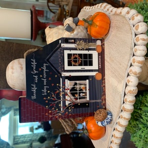 Fall House Blue Fall House Block, Thankful and Grateful Today and Everyday, Fall Colors ...