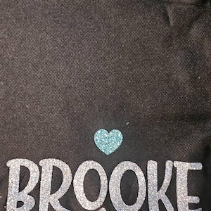 Glitter Name Iron on | Custom Heat Transfer Vinyl | |Personalized Iron On Decal |Apparel Decal | Name Decal | Personalized Apparel Sticker