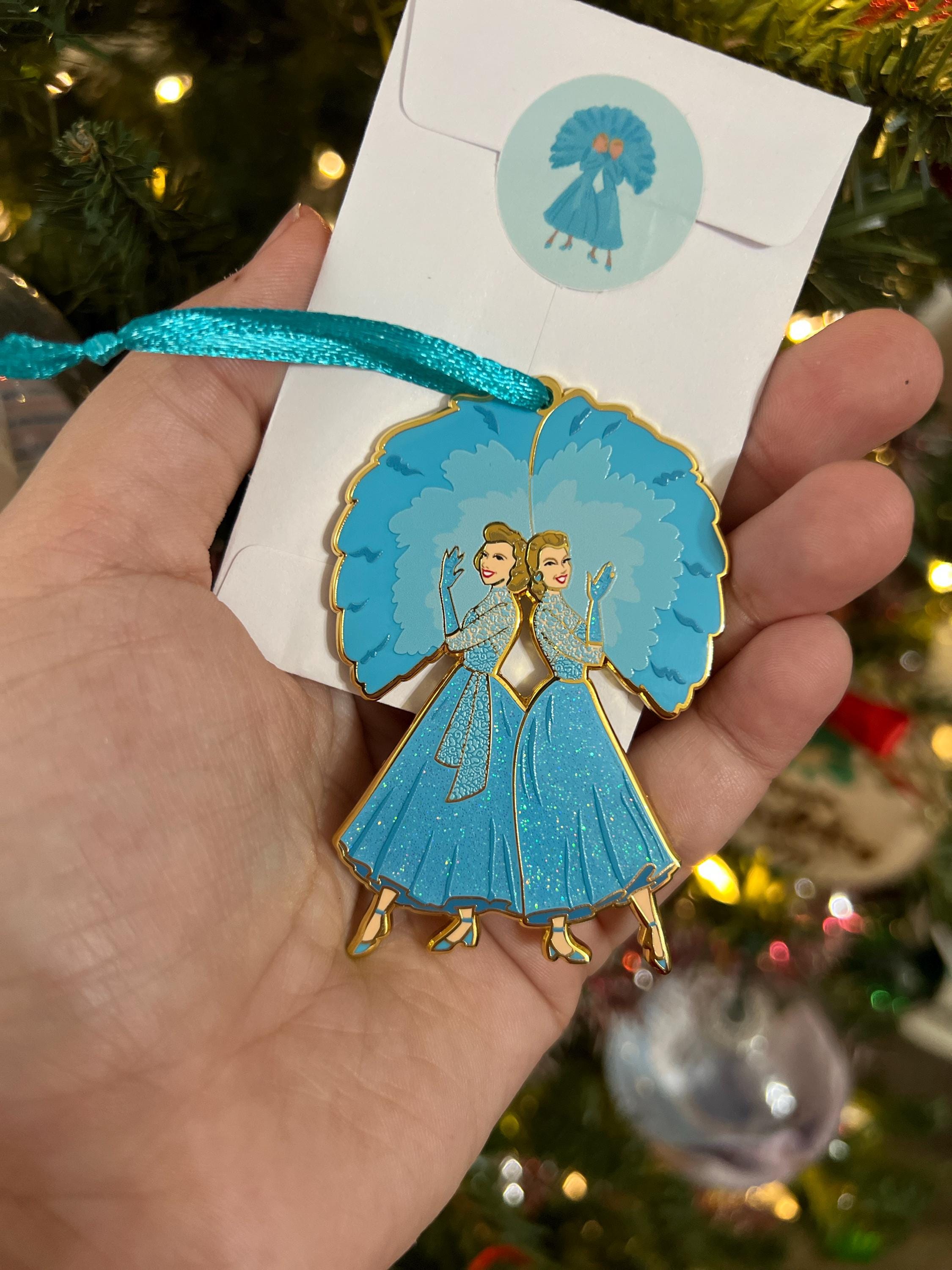 Sisters White Christmas Ornament