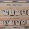 Personalised Daily Routine Chart | Daily Timetable | Visual Aid | Daily ...