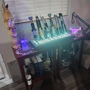 Star Wars 6 Lightsaber Vertical Display Stand With LED Lights