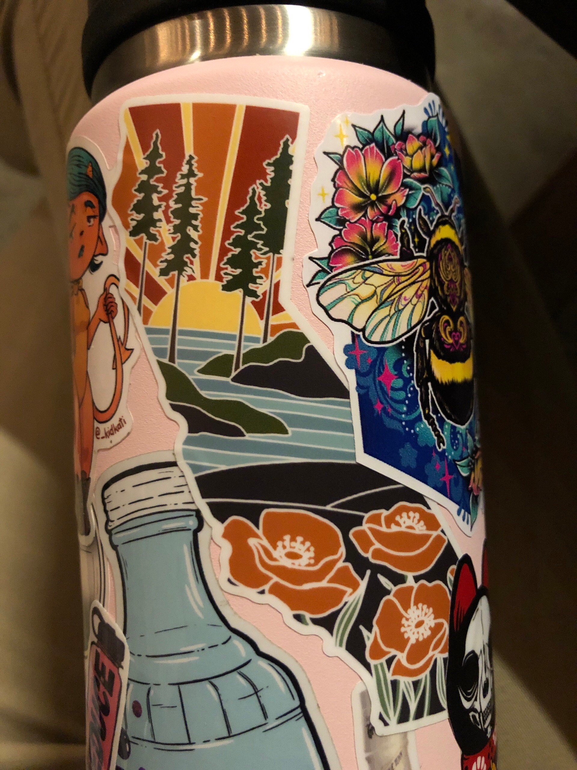 California Poppy Durable Sticker | High Quality Bumper Sticker | United States Vinyl Decal | Weatherproof Sticker | 3&quot;