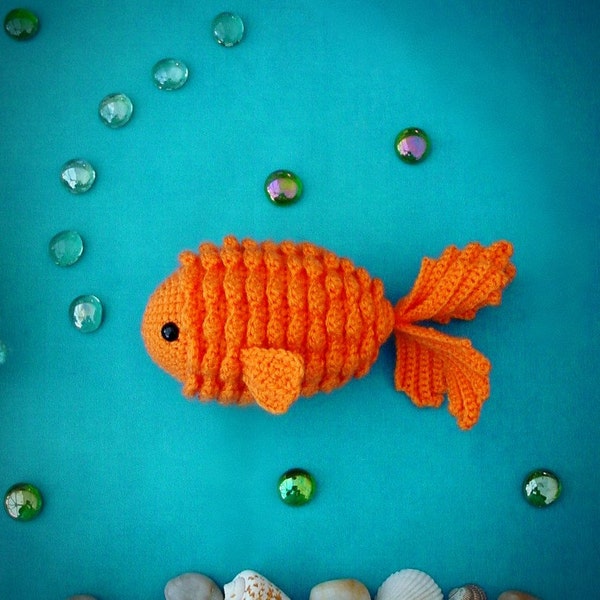 Simple Gold Fish Pattern Goldfish Crochet Pattern, PDF PATTERN - by Bbadorables - Etsy