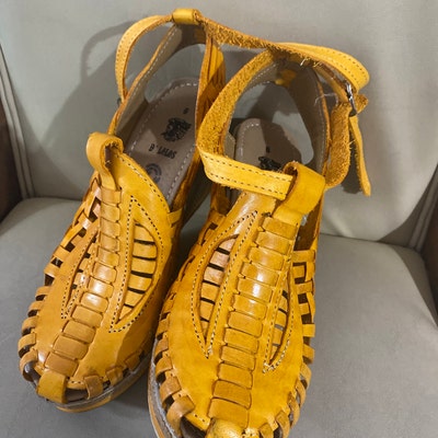 platform huarache sandals