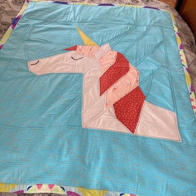 Unicorn Paper Piecing Pattern in PDF - Etsy