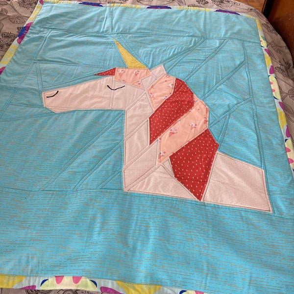 Unicorn Paper Piecing Pattern in PDF - Etsy