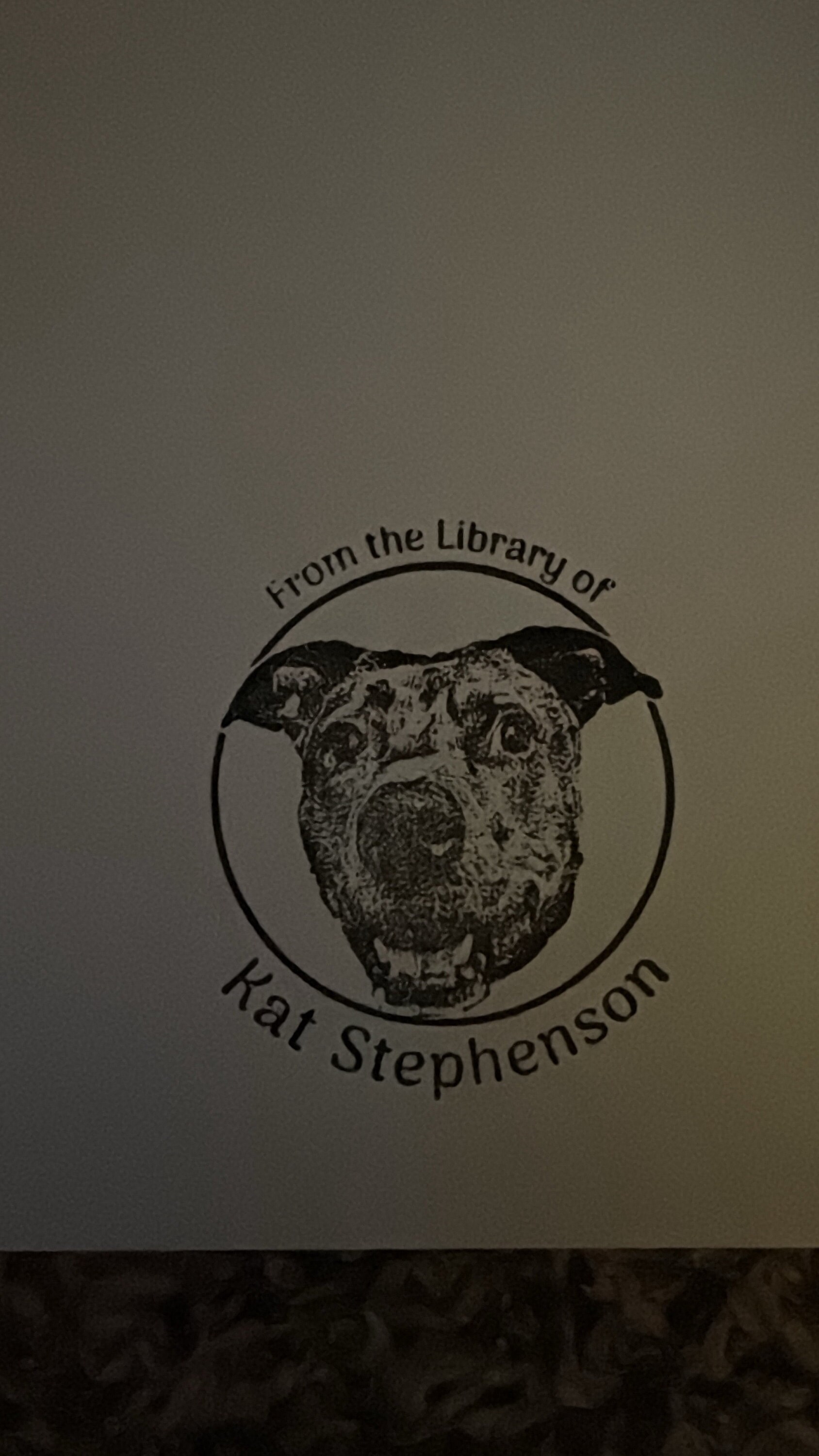 Personalized Custom Pet Portrait Library Stamp - Unique Dog Cat Ex Libris Rubber Stamp - Ideal Gift for Book Lovers