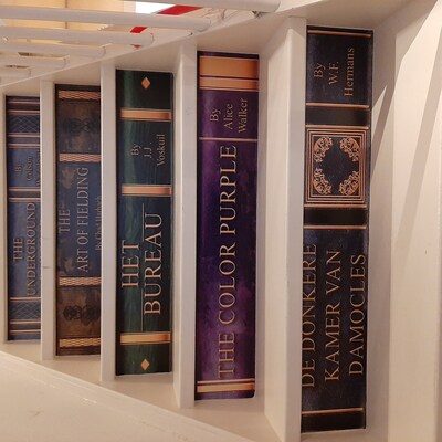 Fairy Tales Books Spine Stair Riser Decal, Book Spine Stair Riser ...