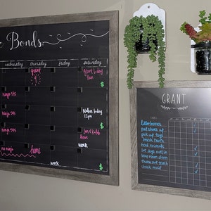 Large Personalized Calendar Custom Family Name Calendar - Etsy