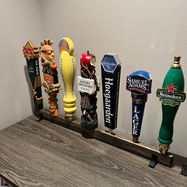 Tap Handle Wall Display rack Holds 9 Tap Handles 36 Wide - Etsy