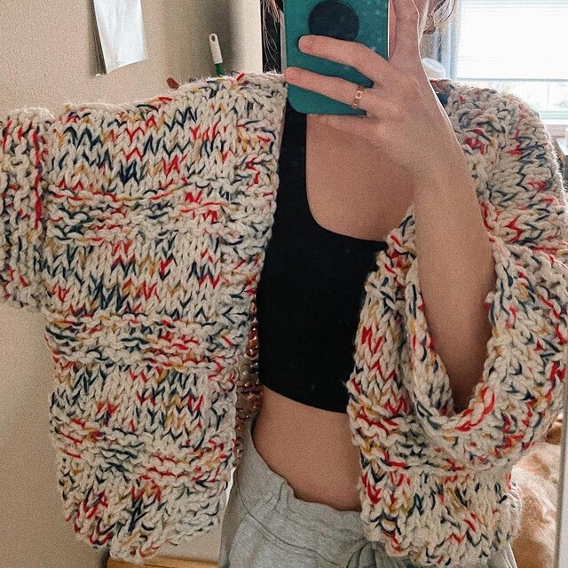 Chunky Knitting Pattern - Nova Cardigan - Etsy
