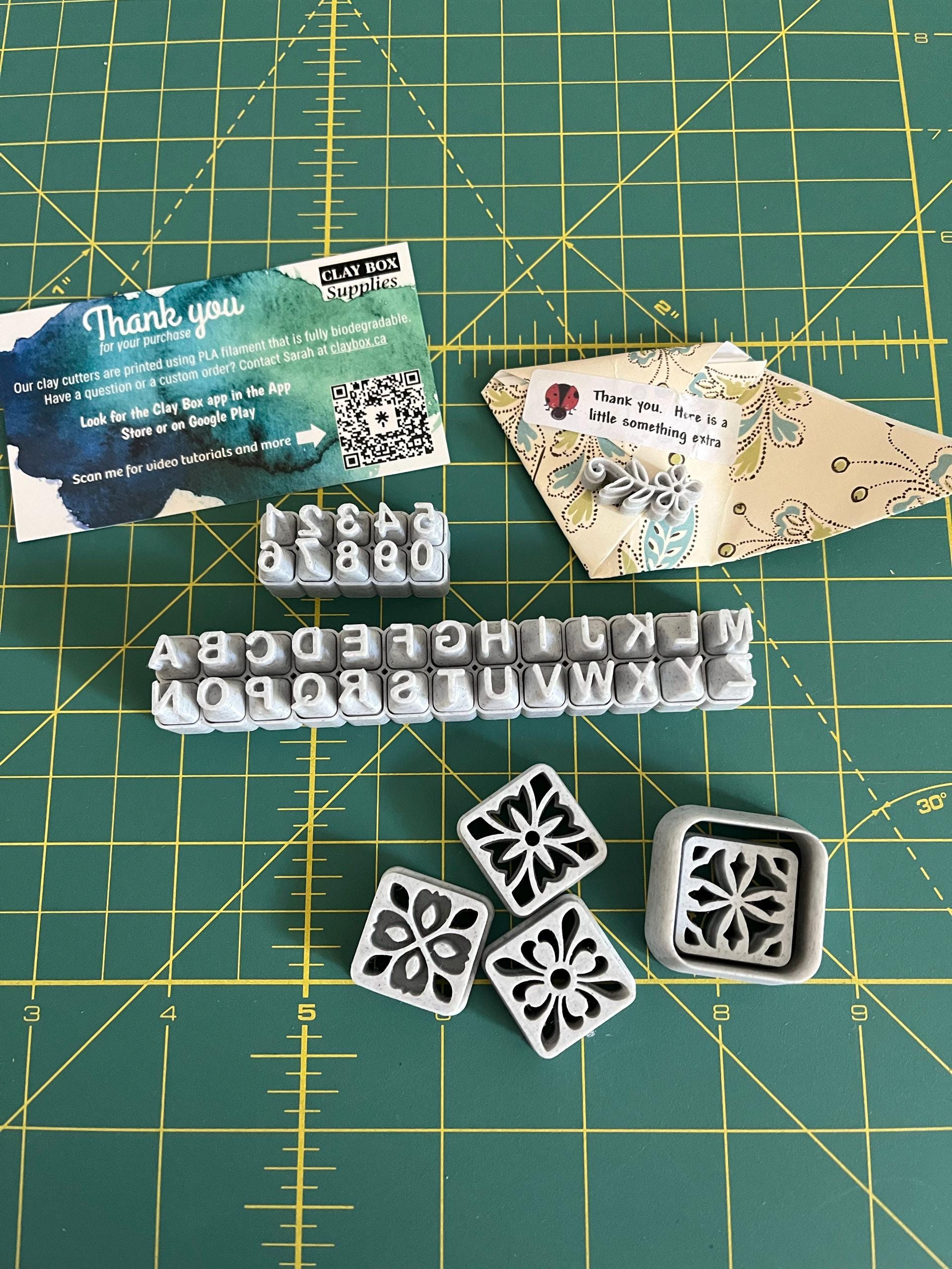 Uppercase alphabet stamp set