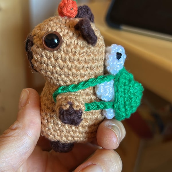 Digital Capybara & Turtle Crochet Pattern | Pdf Animal Crochet Design ...