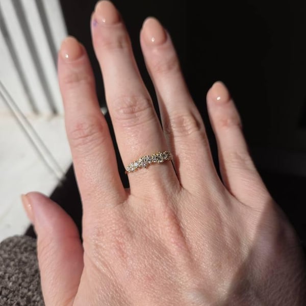 Set of 3 Stackable Rings Stacking Bands 14k Two Tone Gold - Yellow Gold ...