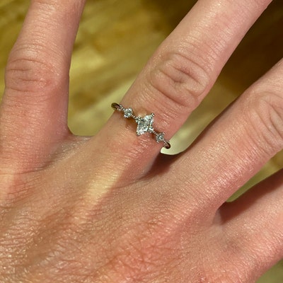 Ava Dainty Ring Sterling Silver Rings for Women Rose Gold Filled Ring