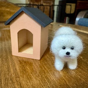 ドールハウス ミニチュア 犬小屋 犬小屋 小型 未塗装 木製 1:12
