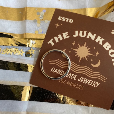 Large Square Ring, Ring Set 2, Chunky Square Ring, Stacking Rings, Wide ...