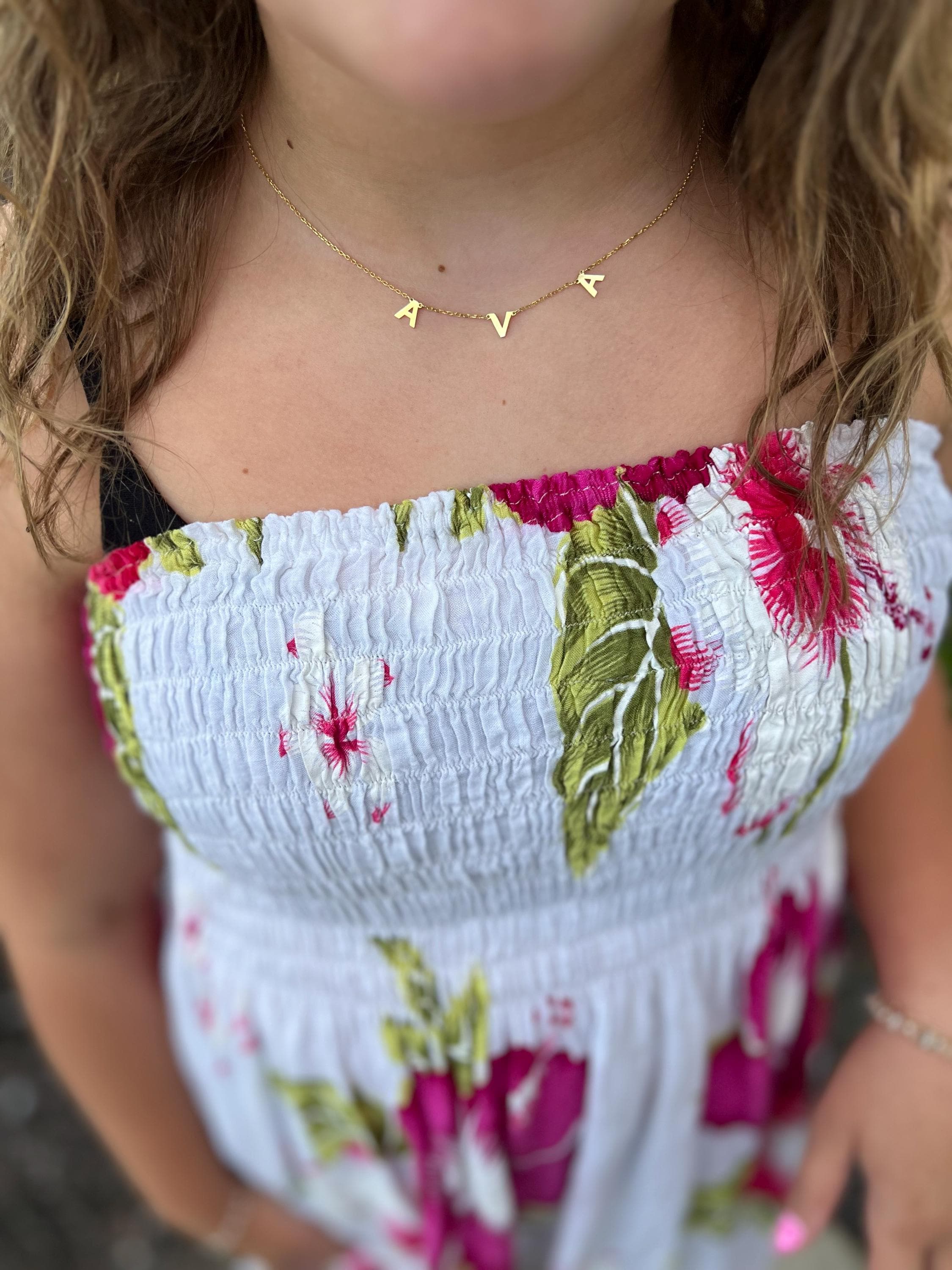 14K GOLD NAME NECKLACE, Personalized Necklace, Minimalist Necklace with Name, Initial Necklaces, Necklace for Women