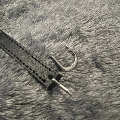 10mm Spike Studded Leather Bracelet Wristband, 10mm Flat Black Leather ...