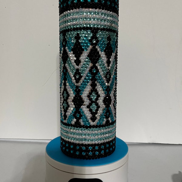 20oz 16ss Aztec 4 Color Rhinestone Template, Rhinestone Tumbler Pattern ...