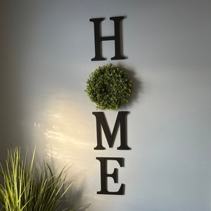 HOME Sign with Wreath Made by ShapeStack - 12 Home Sign