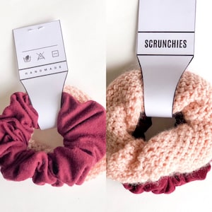 Download PRINTABLE Scrunchie Tags Downloadable PDF Bold Style | Etsy