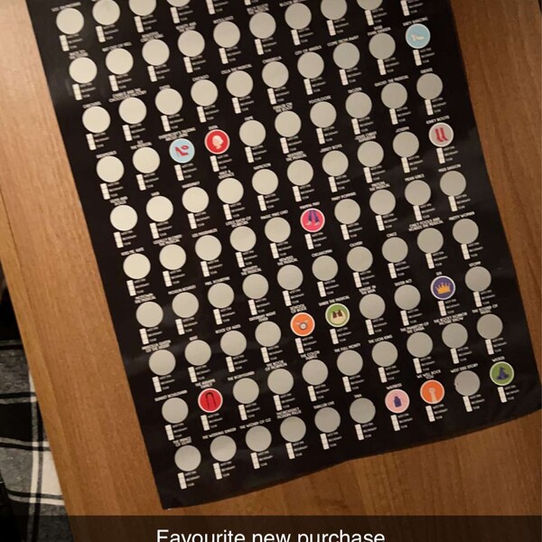 100 Musical Shows Scratch off Poster - Etsy UK