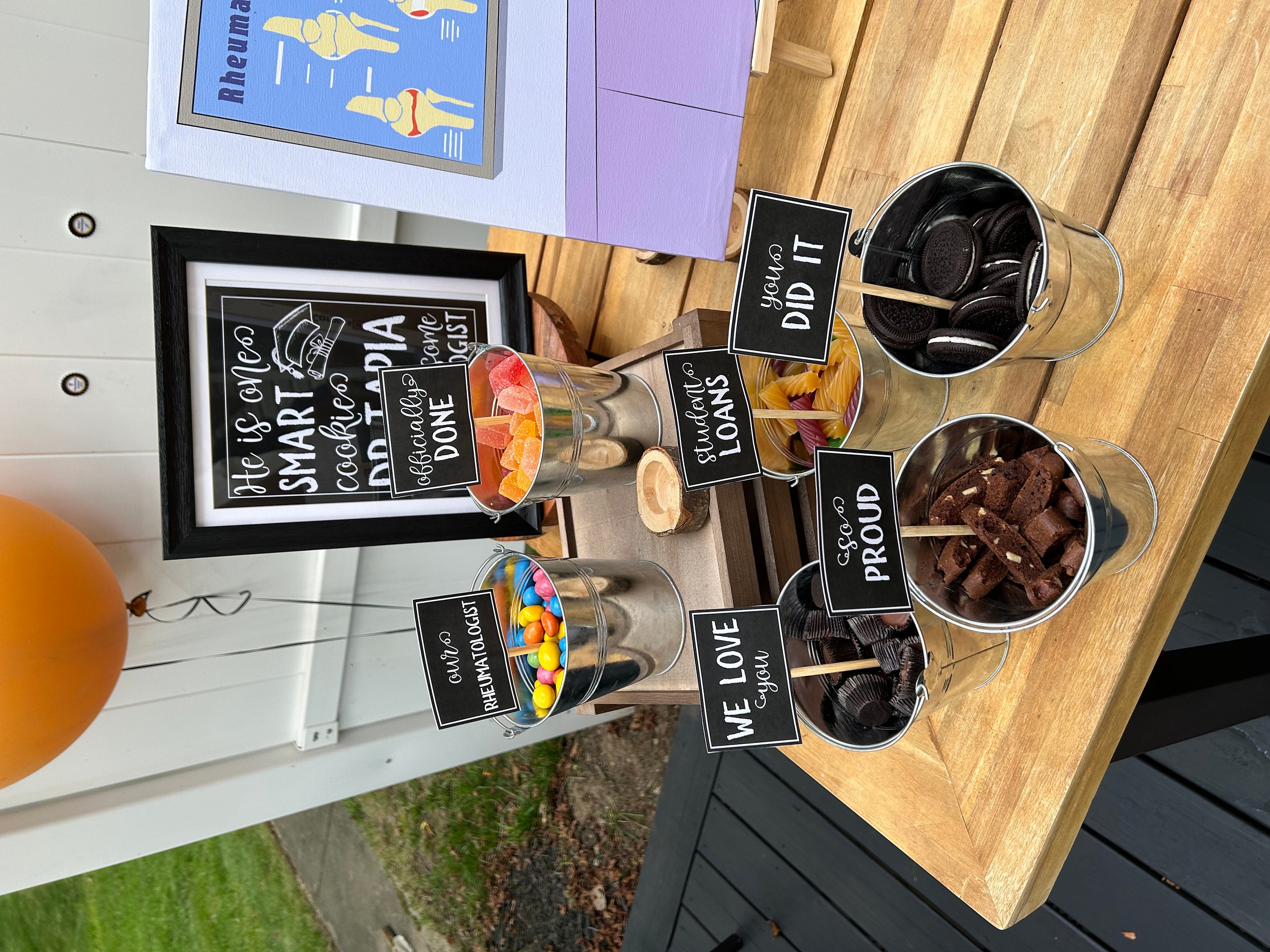 Graduation Candy Bar Labels Sign Buffet PRINTABLE