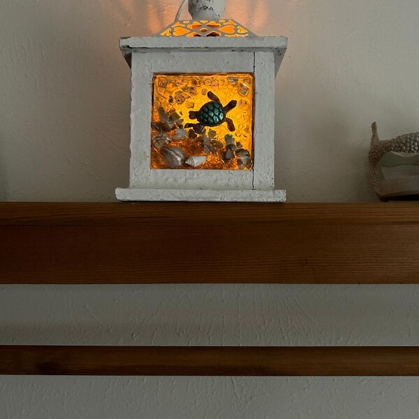 Sailboat in a Sea Shell Beach Coastal Ocean Decoration Ornament, Beach