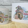 Mothers Day Gnome PNG Clipart Cute Gonk Pink Flowers Image - Etsy
