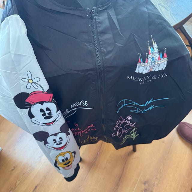 ミッキー＆フレンズ シグネチャー ボンバージャケット、ヴィンテージ 