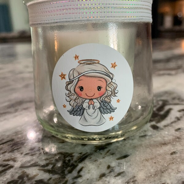 30 Cute Angel Envelope Seals Labels Stickers 1.5