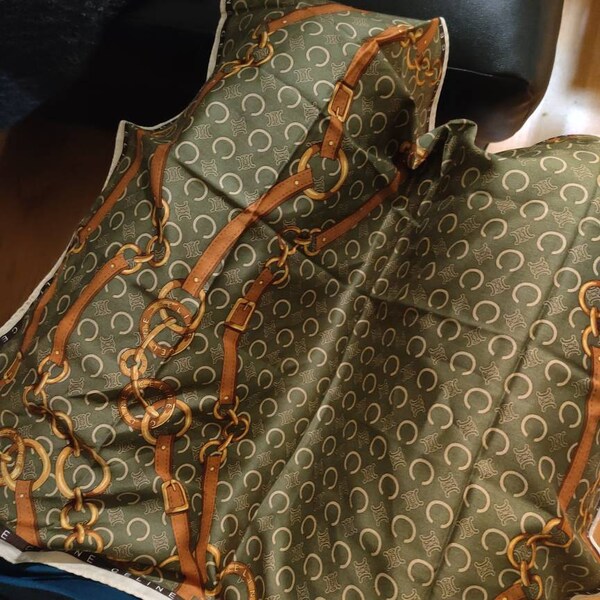 Vintage Dior Monogram Silk Scarf