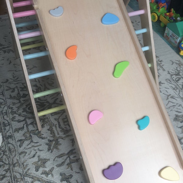 HAPPYMOON® Ramps, Double-sided Ramp, Board, Slide, Montessori Toys ...