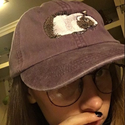 Casquette Baseball Brodée 'Guinea Pig' - 100% Coton - Taille Unique - Fabriquée Aux USA - Adams