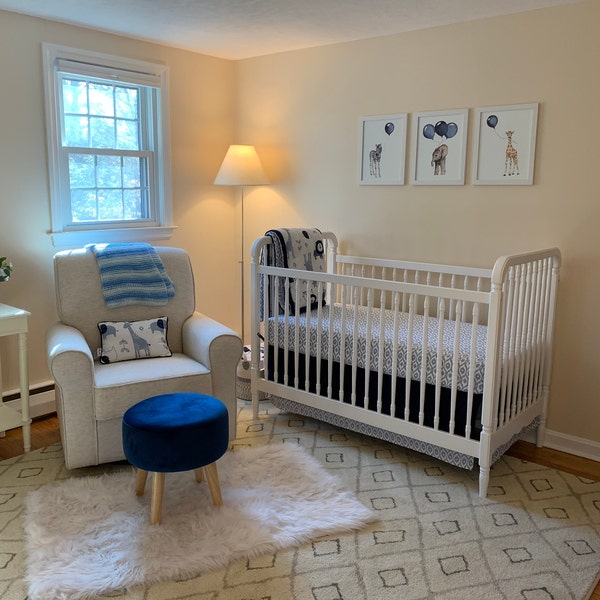 Nursery Wall Art Boy Nursery Decor Baby Animal Prints Baby Boy Wall ...
