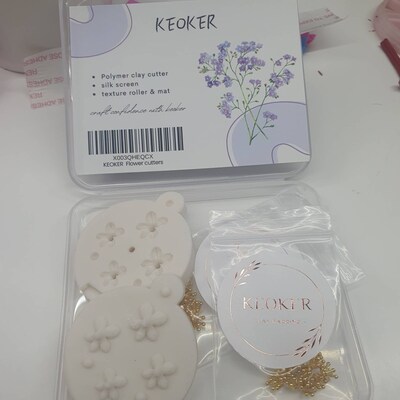 Keoker Mini Lavender Polymer Clay Earrings Molds