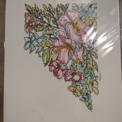 CHICKEN Wall Art Print, Bird Art, Watercolor Farmhouse Decor Painting