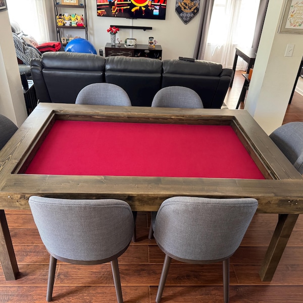 Custom Gaming Table, Role Playing Game Table With Folding Legs, Vaulted ...